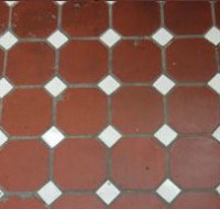 2F洗面のタイル床 2F洗面のタイル床